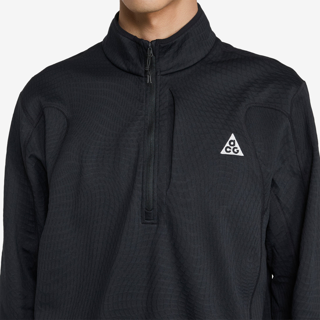 ACG 'Wolf Grid' Therma-FIT 1/2-Zip Hiking Top Black | Summit White Jumpers
