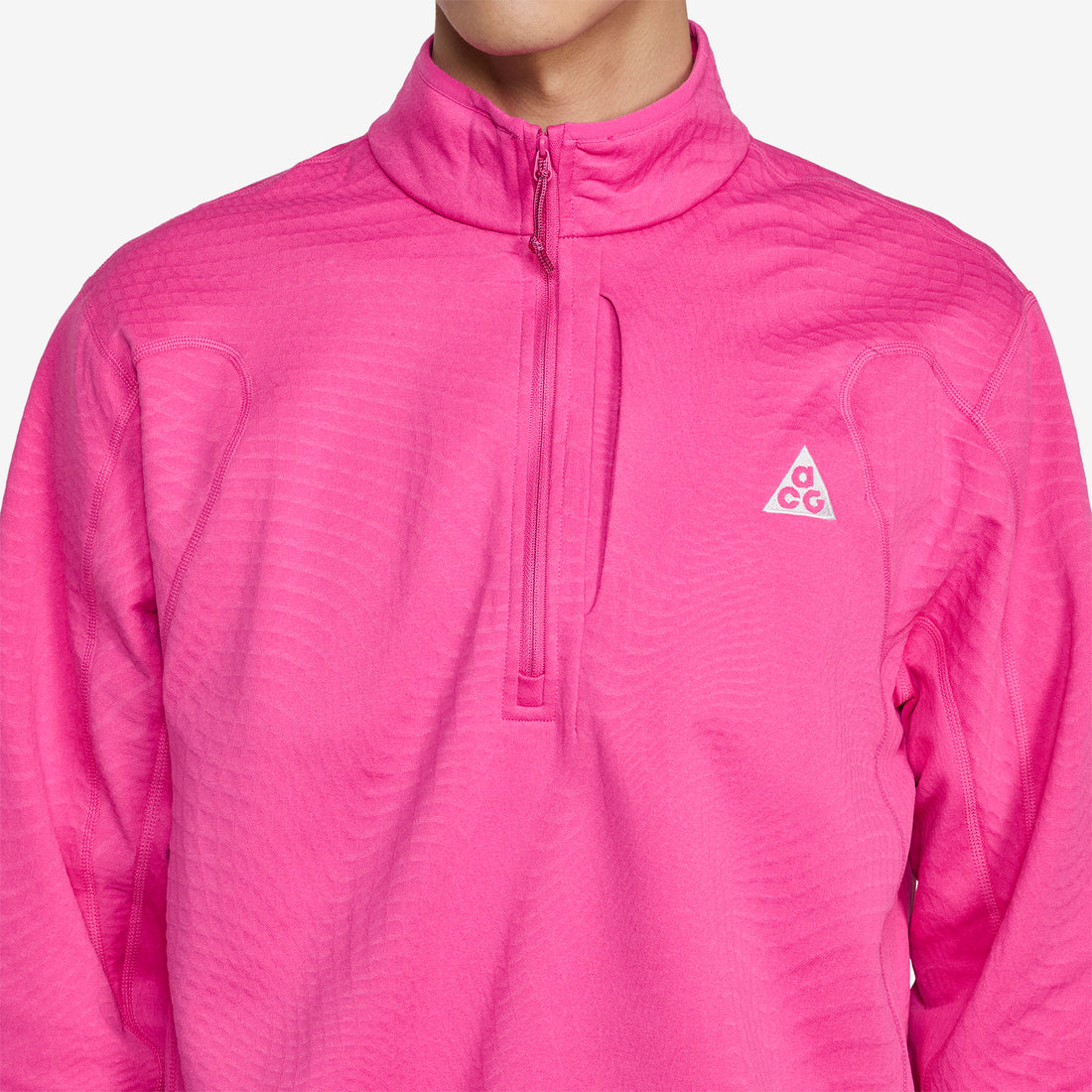 ACG 'Wolf Grid' Therma-FIT 1/2-Zip Hiking Top Desert Pink | Summit White Jumpers