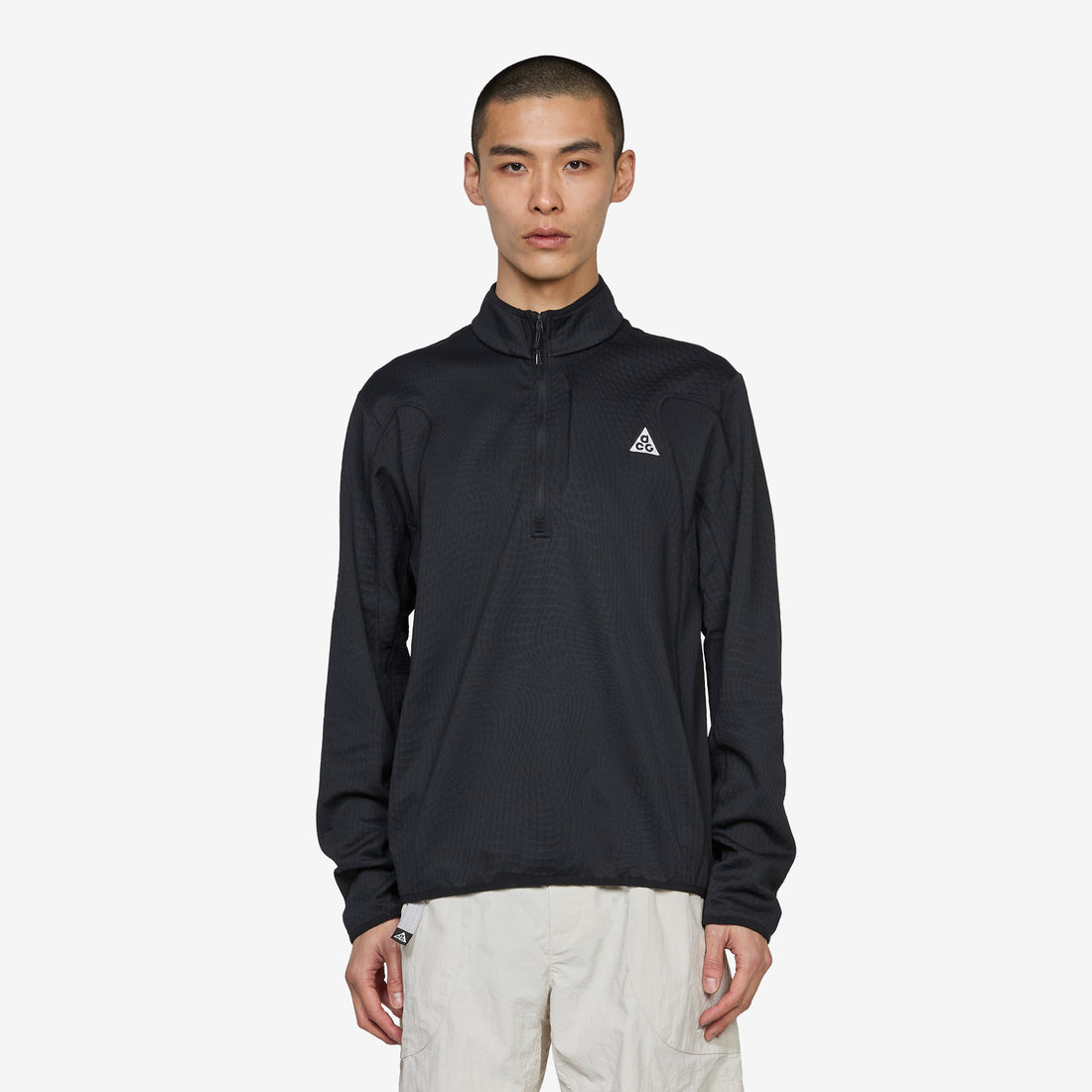 ACG 'Wolf Grid' Therma-FIT 1/2-Zip Hiking Top Black | Summit White Jumpers