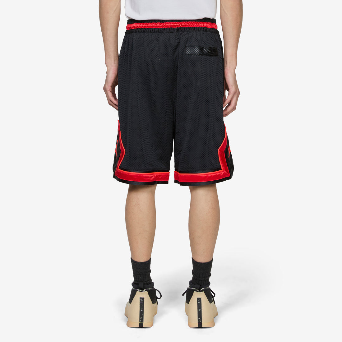 Diamond Shorts Black | University Red Shorts
