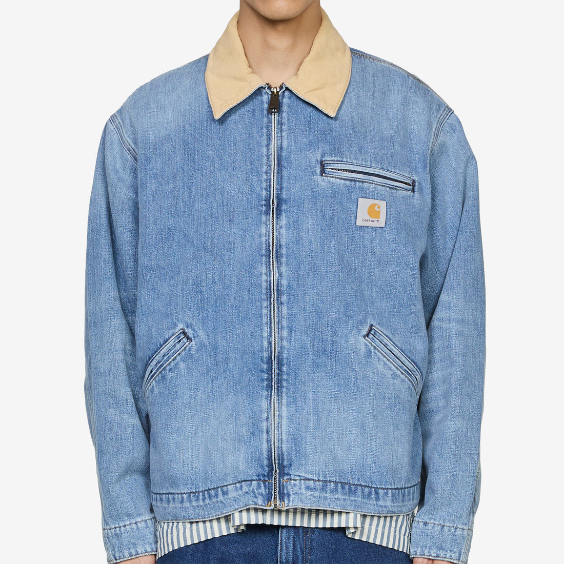 OG Detroit Jacket Blue | Dusty H Brown Burst Washed Jackets