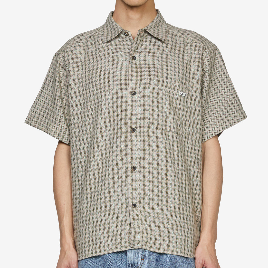 Mitchell Shirt Beige | Green Shirts