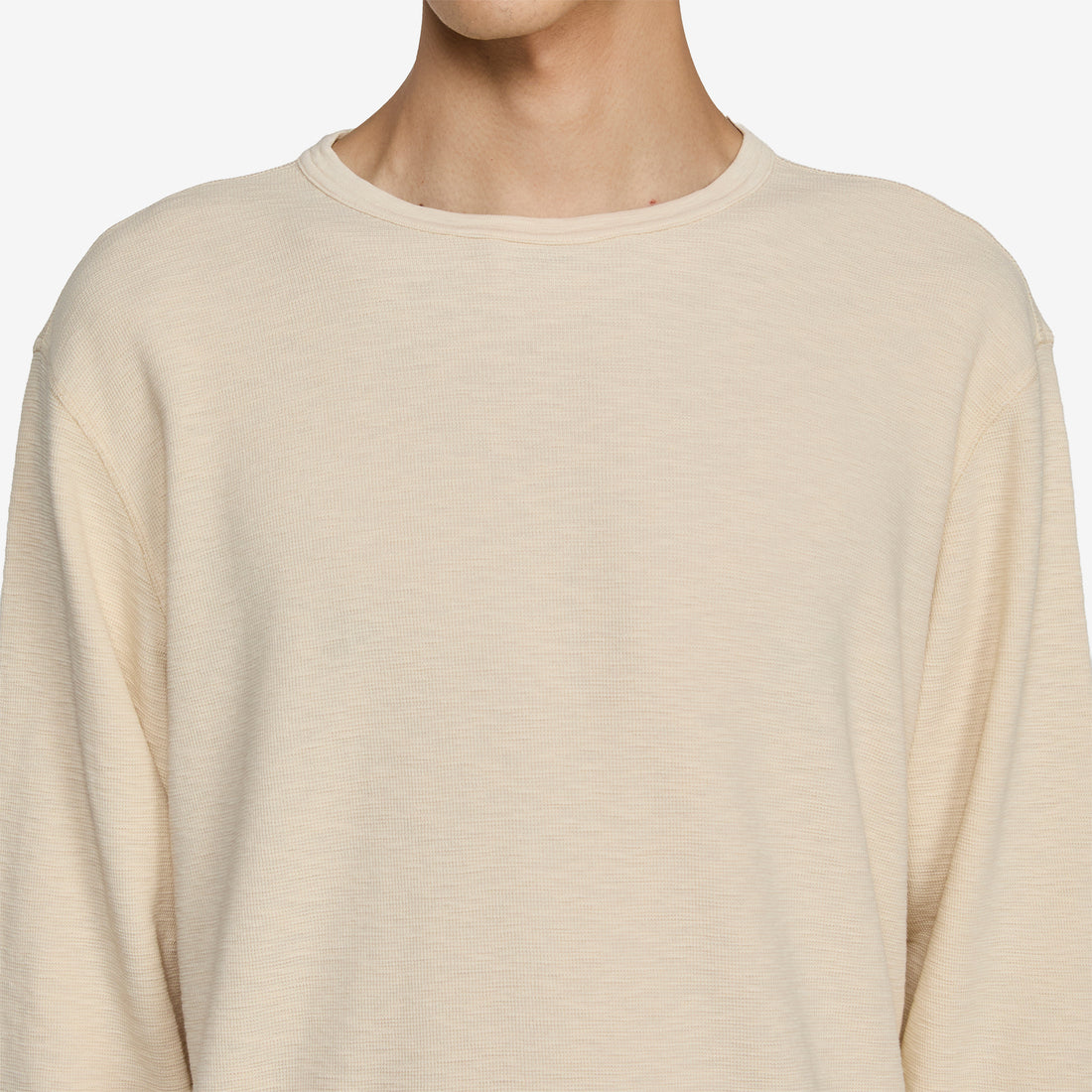 Waffle T-Shirt Longsleeve 015 Beige Tees