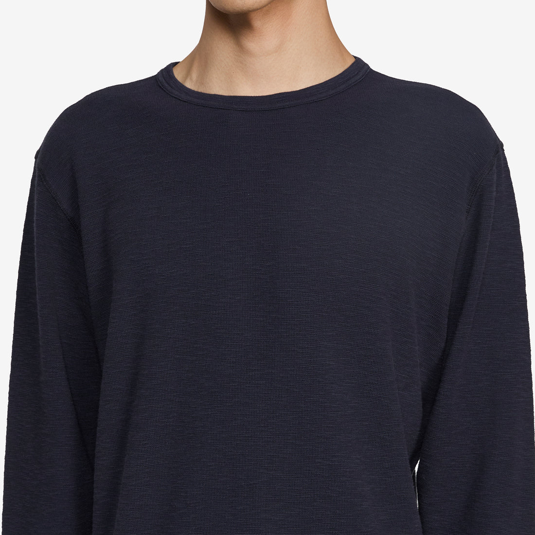 Waffle T-Shirt Longsleeve 200 Navy Tees
