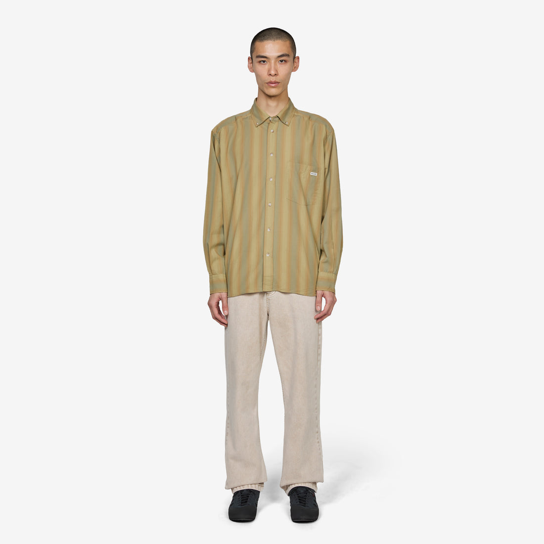 Ben Shirt Green Stripe Shirts