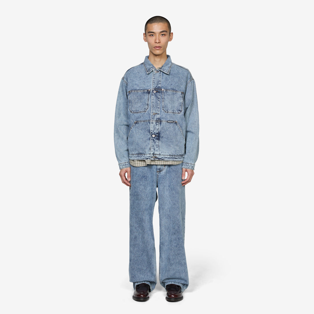 Patrik Jacket Heavy Washed Blue Jackets