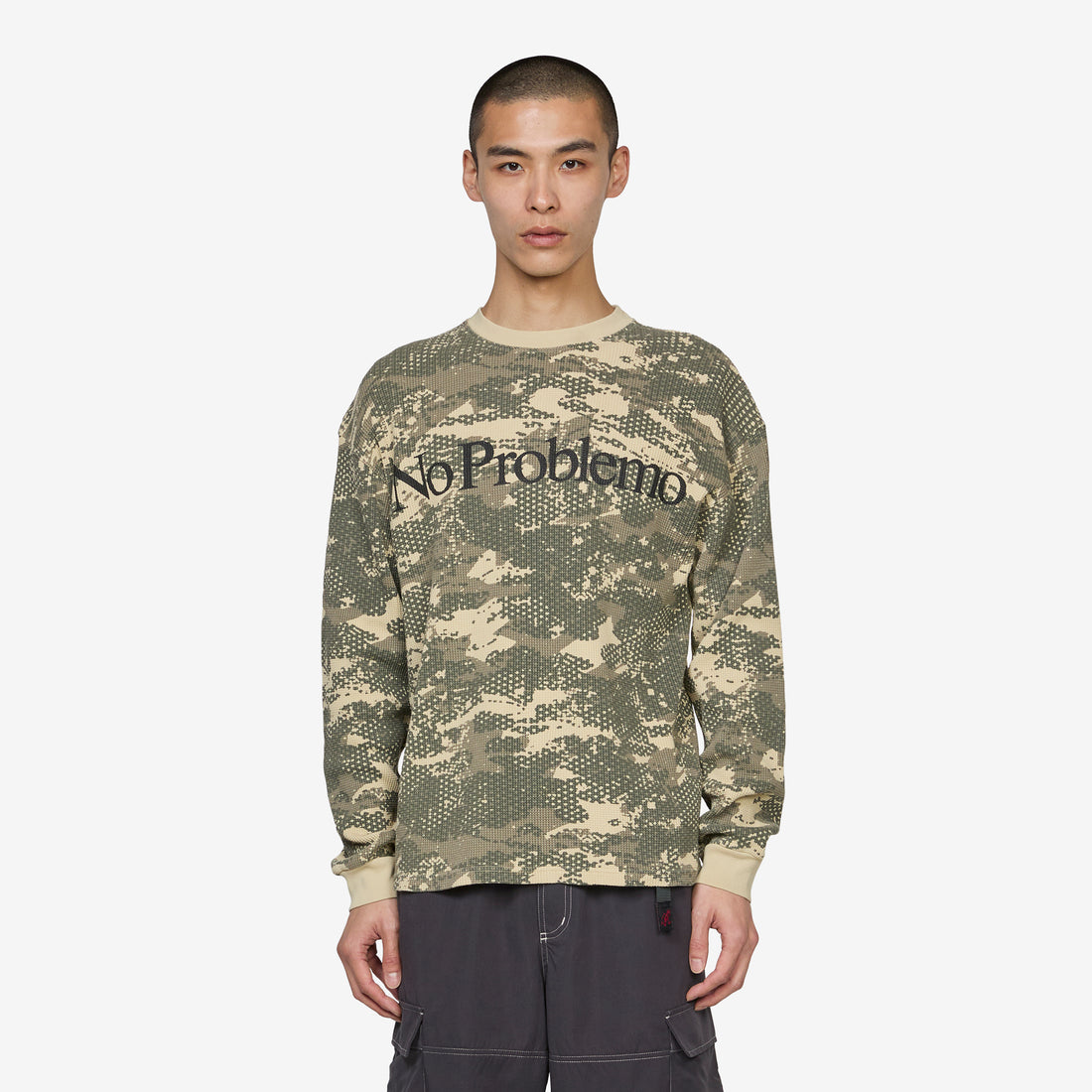 Forest Waffle Longsleeve T-Shirt Sand Tees