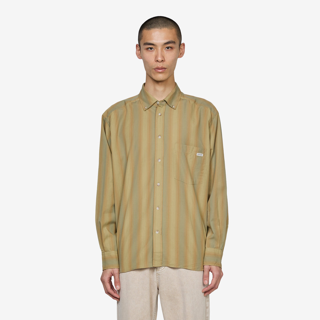 Ben Shirt Green Stripe Shirts