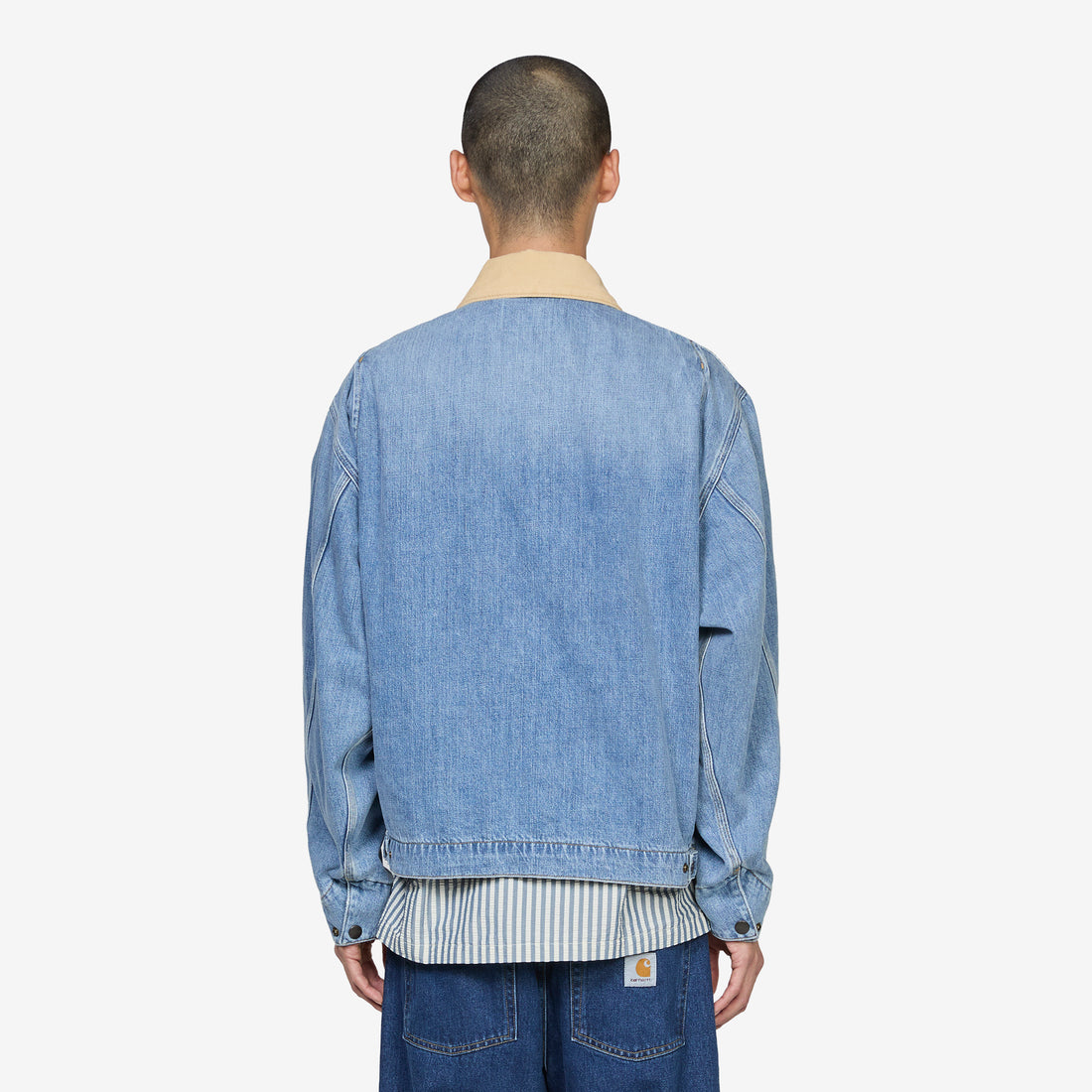 OG Detroit Jacket Blue | Dusty H Brown Burst Washed Jackets