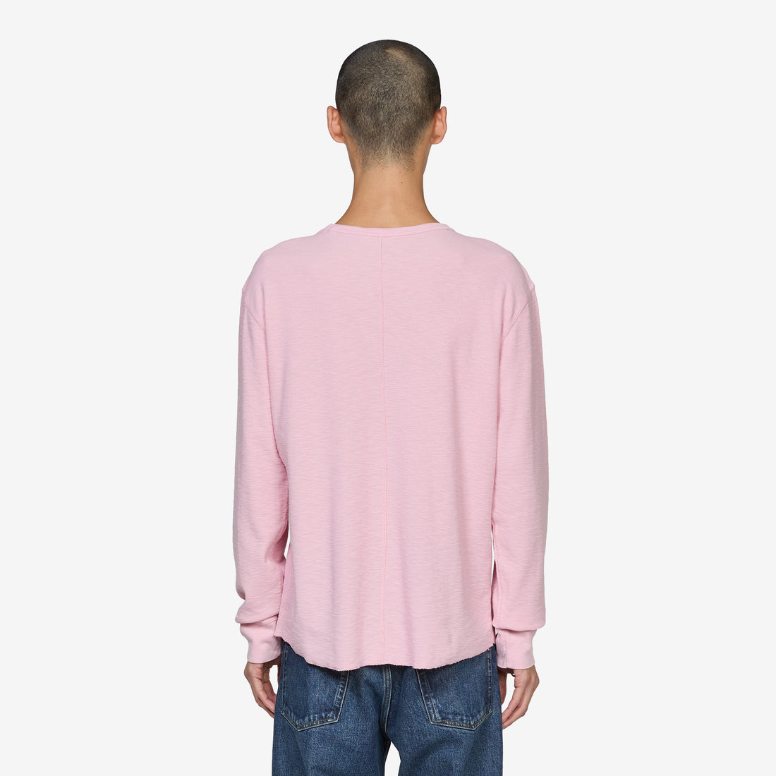 Waffle T-Shirt Longsleeve 690 Pink Tees