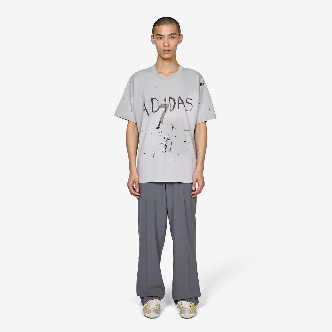 Song for the Mute x SFTM007 Short Sleeve T-Shirt Grey Two Tees