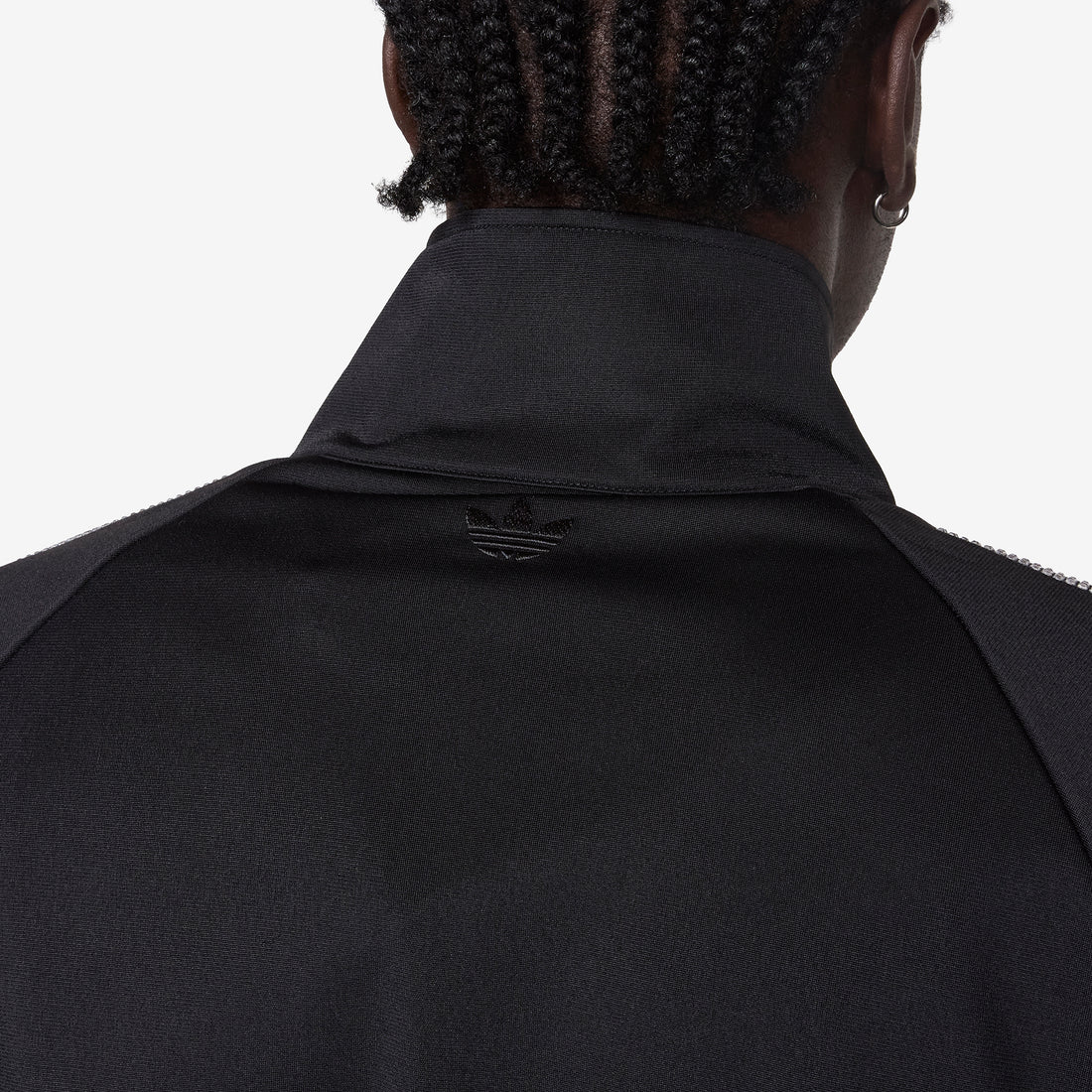 SP5DER x Rhinestone Tracktop Black Jackets