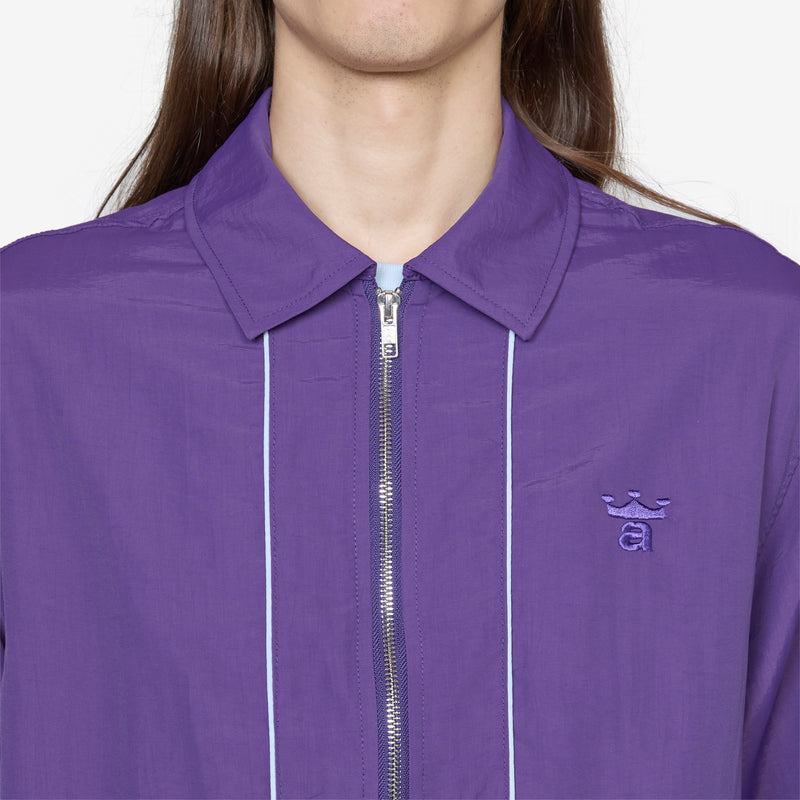 Classic Logo Coaches Jacket Purple