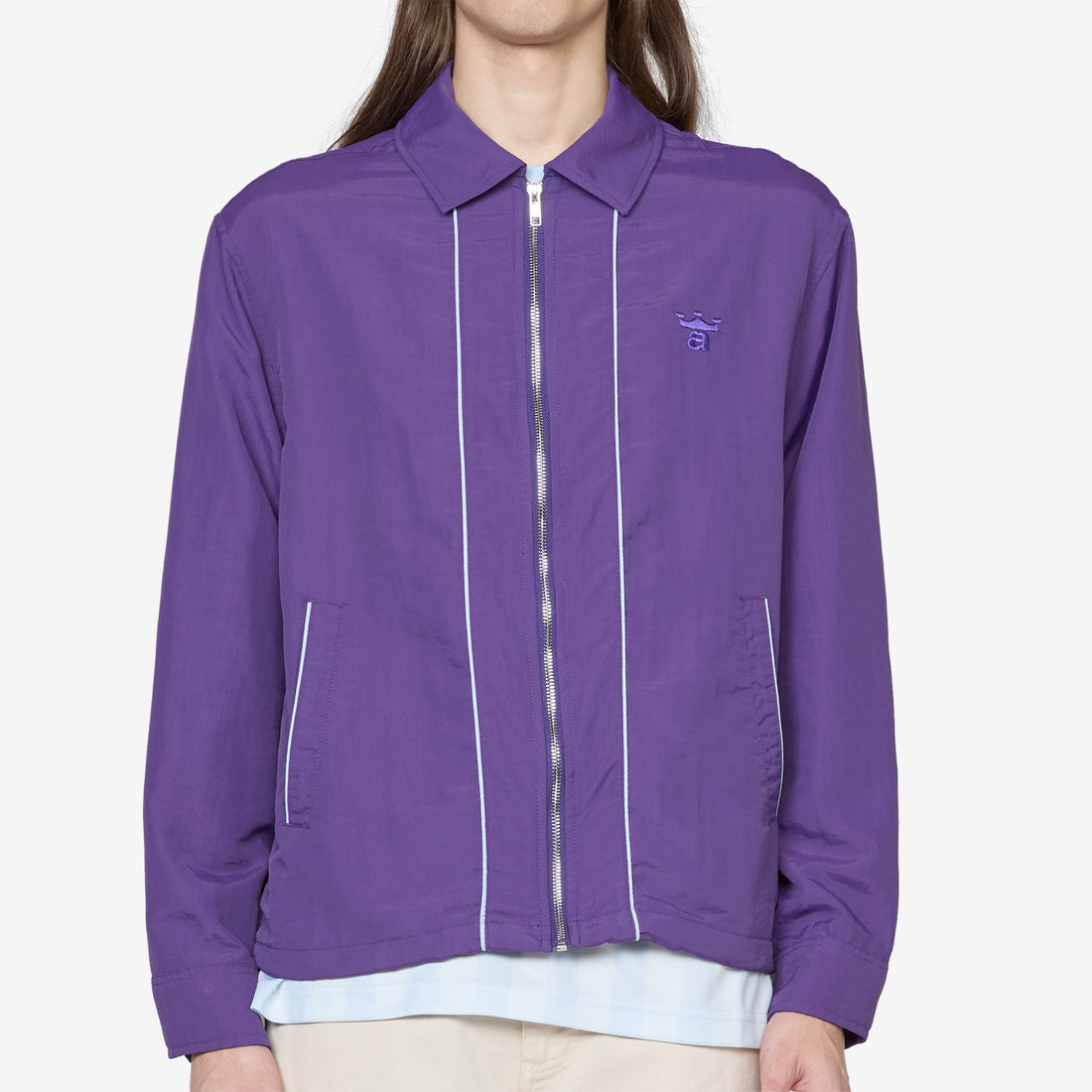 Classic Logo Coaches Jacket Purple Jackets