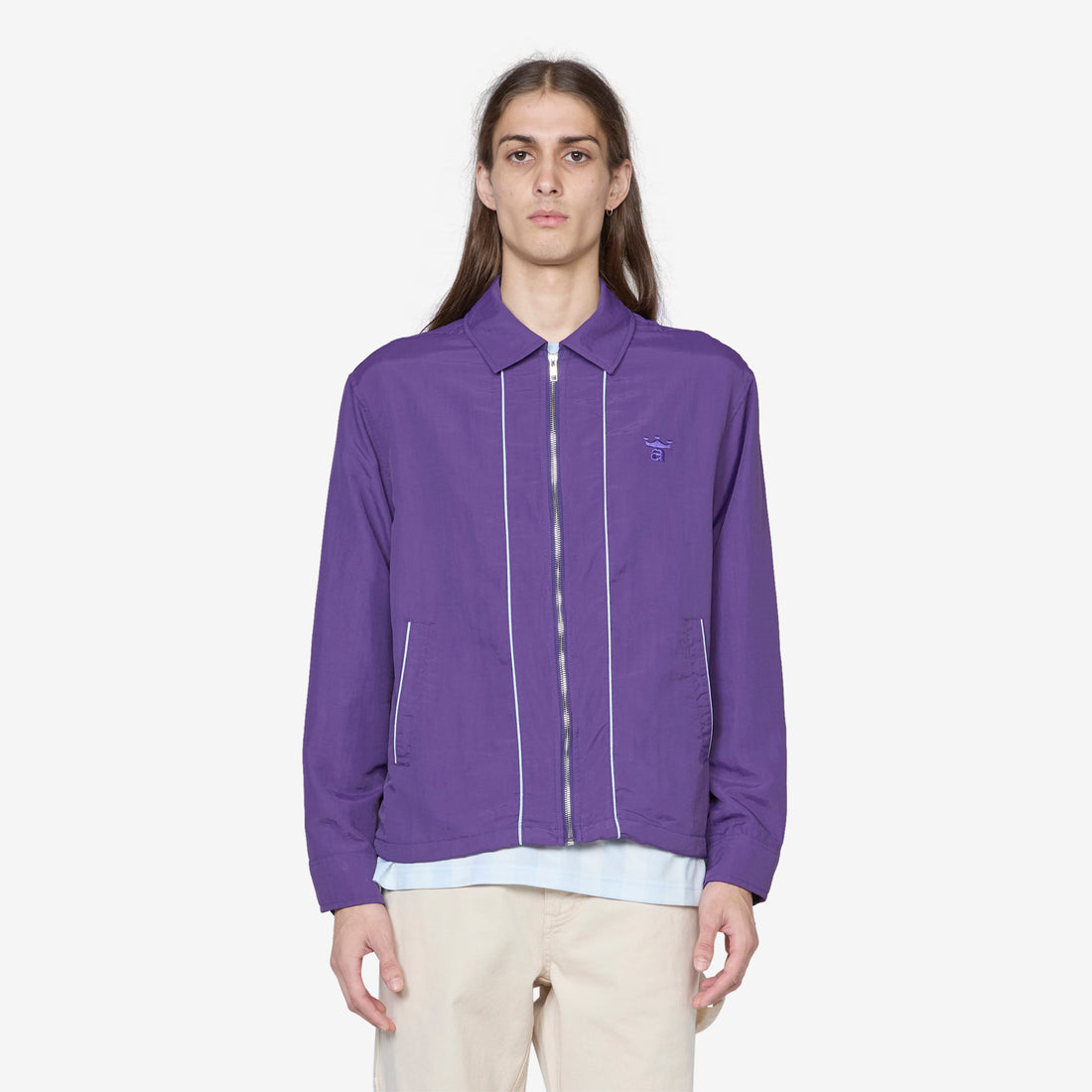 Classic Logo Coaches Jacket Purple Jackets