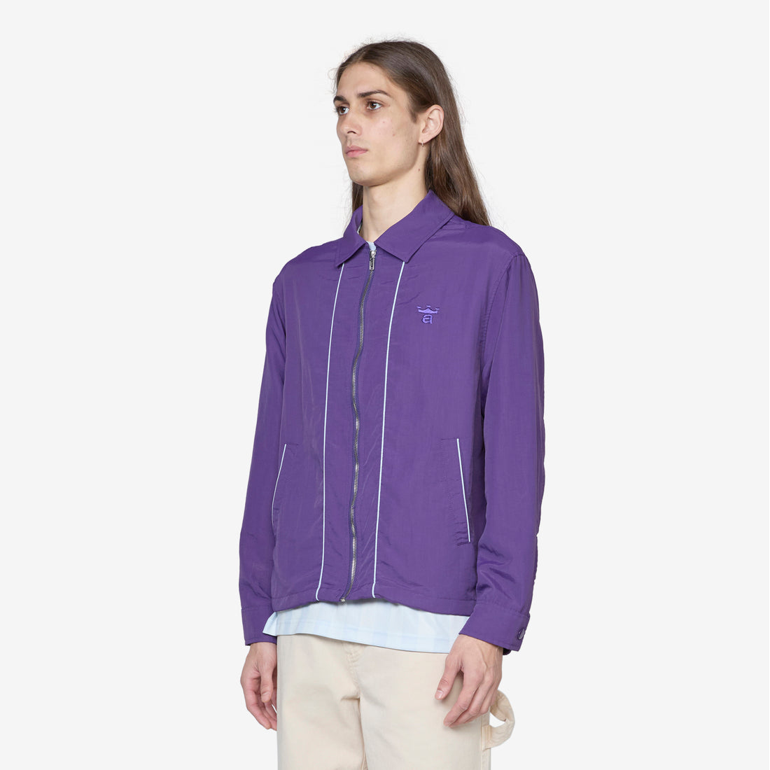 Classic Logo Coaches Jacket Purple Jackets