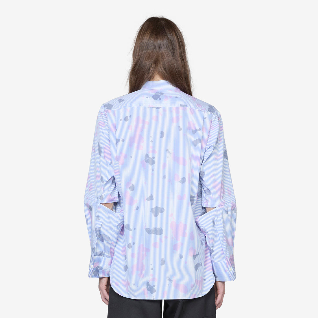 Longsleeve Spray Paint Shirt Stripe Shirts