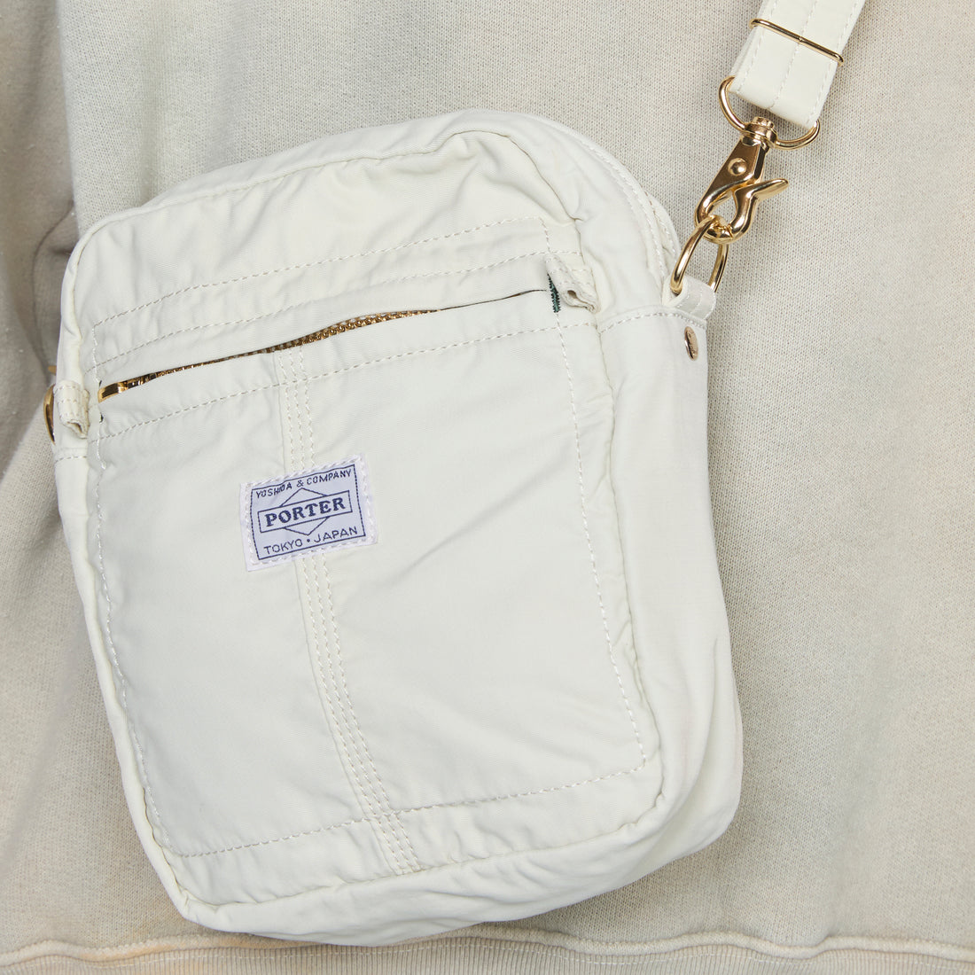 Mile Vertical Shoulder Bag White Bags