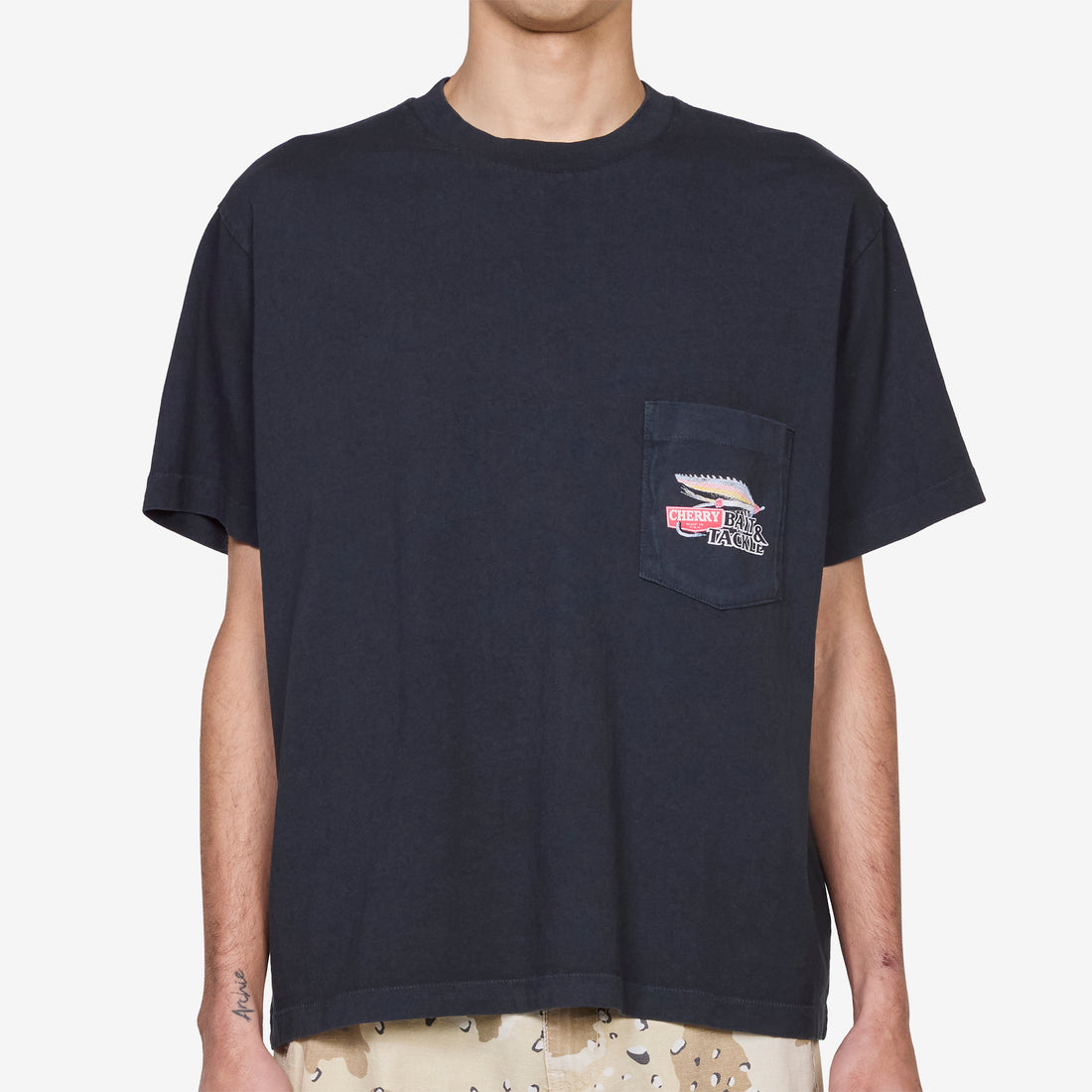Marlin Boxy Pocket T-Shirt Black Tees