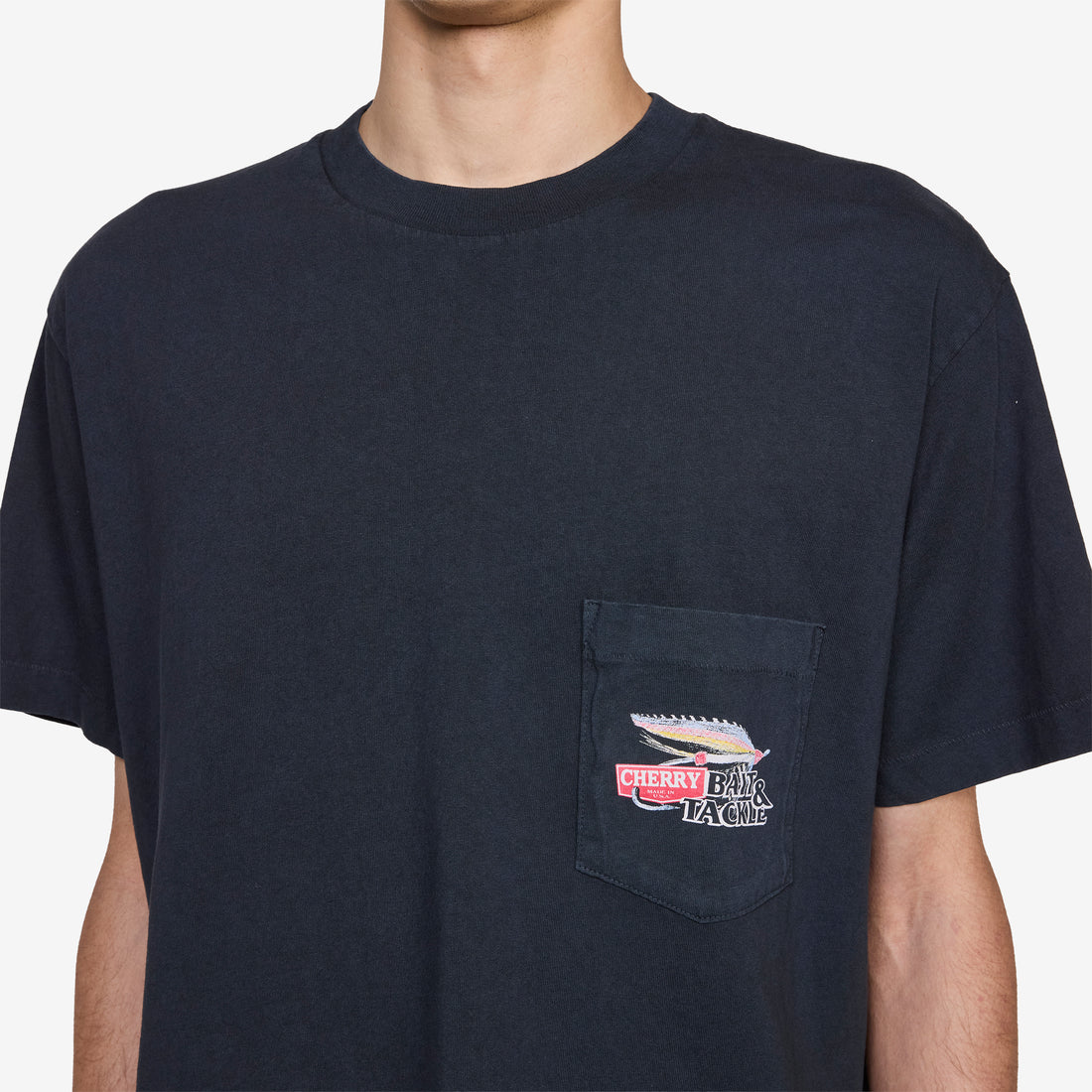 Marlin Boxy Pocket T-Shirt Black Tees