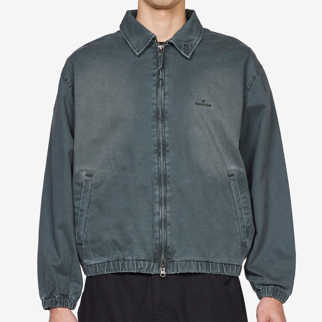 Chino Zip Twill Jacket Olive Jackets