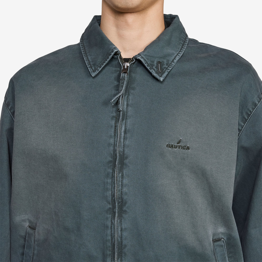 Chino Zip Twill Jacket Olive Jackets