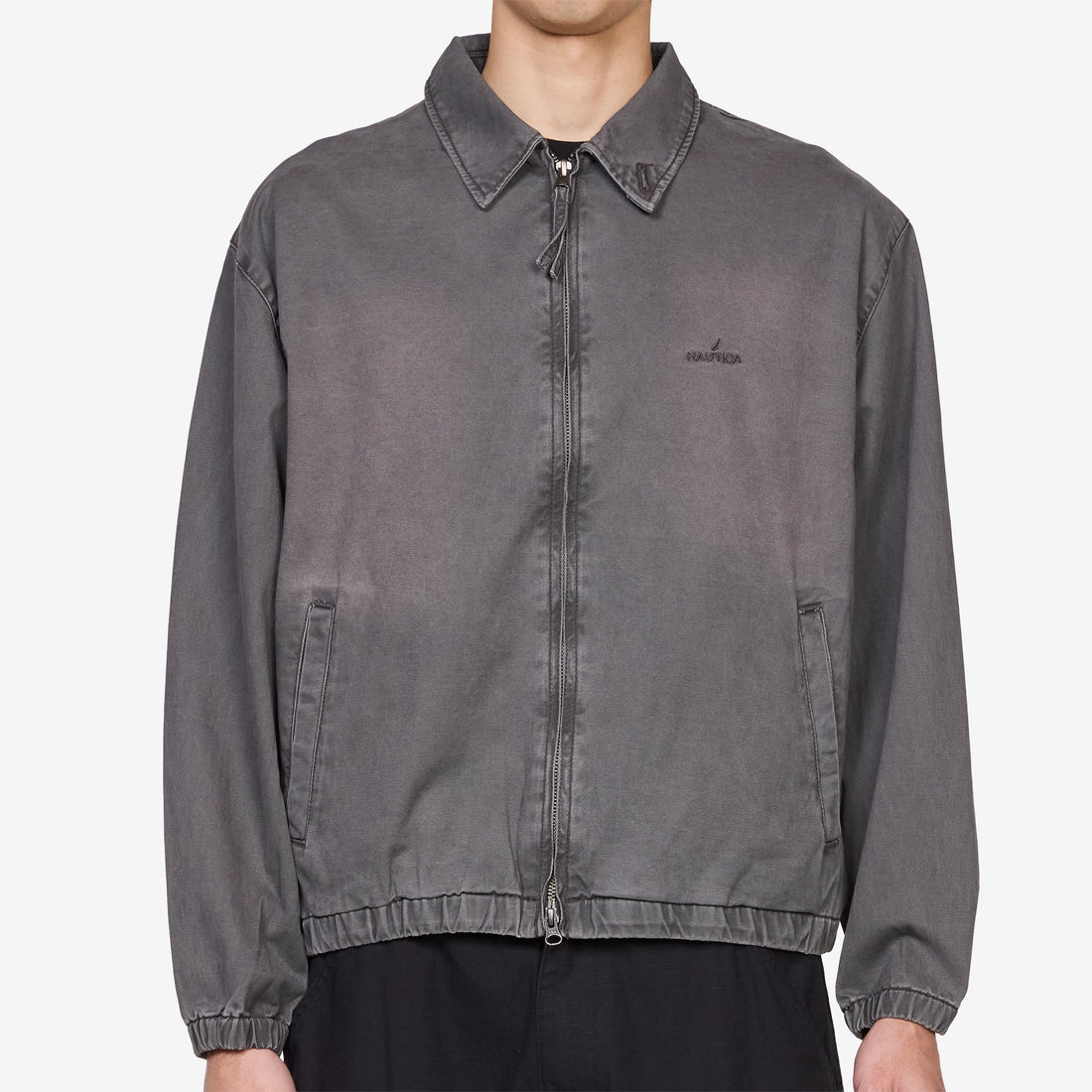 Chino Zip Twill Jacket Charcoal Jackets