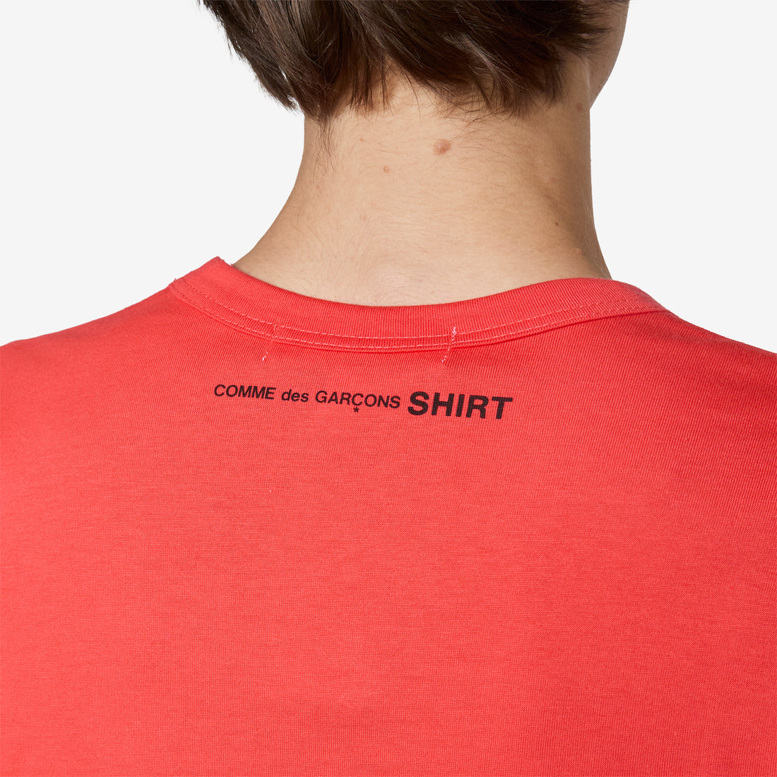 Neck Logo T-Shirt Red Tees