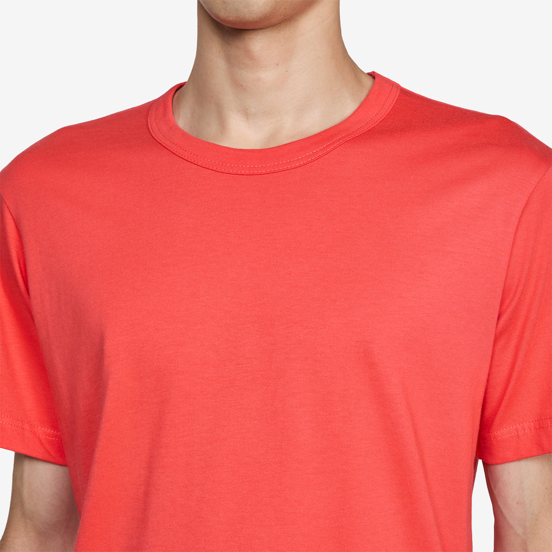 Neck Logo T-Shirt Red Tees