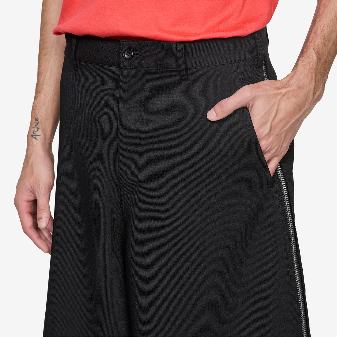 Zip Shorts Black Shorts