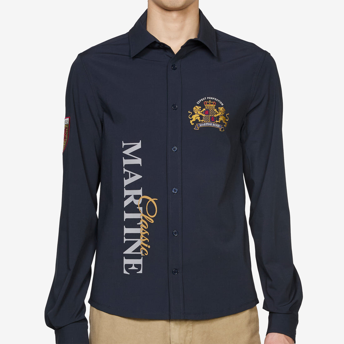 Sleazy Sports Shirt Navy Blue Shirts