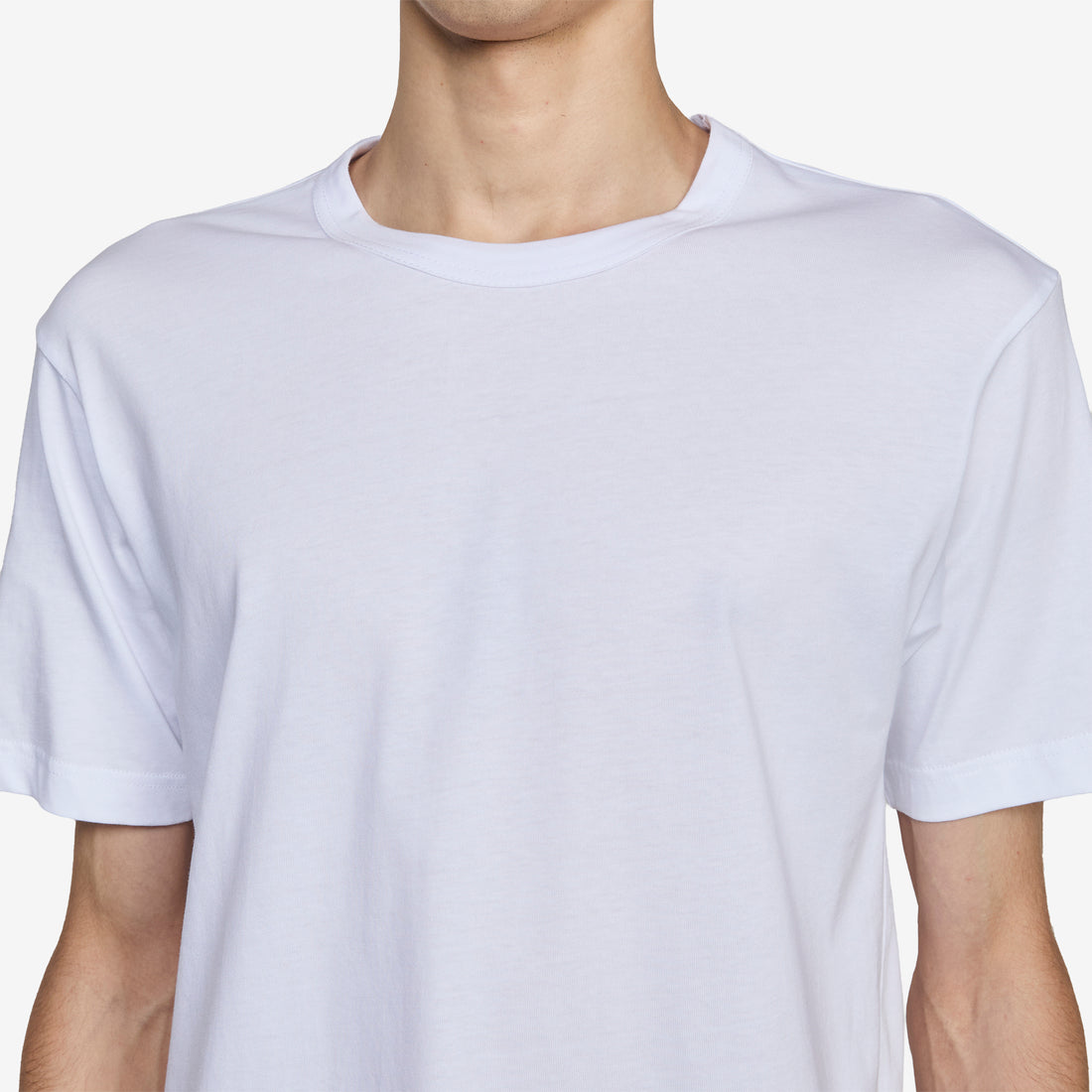 Neck Logo T-Shirt White Tees