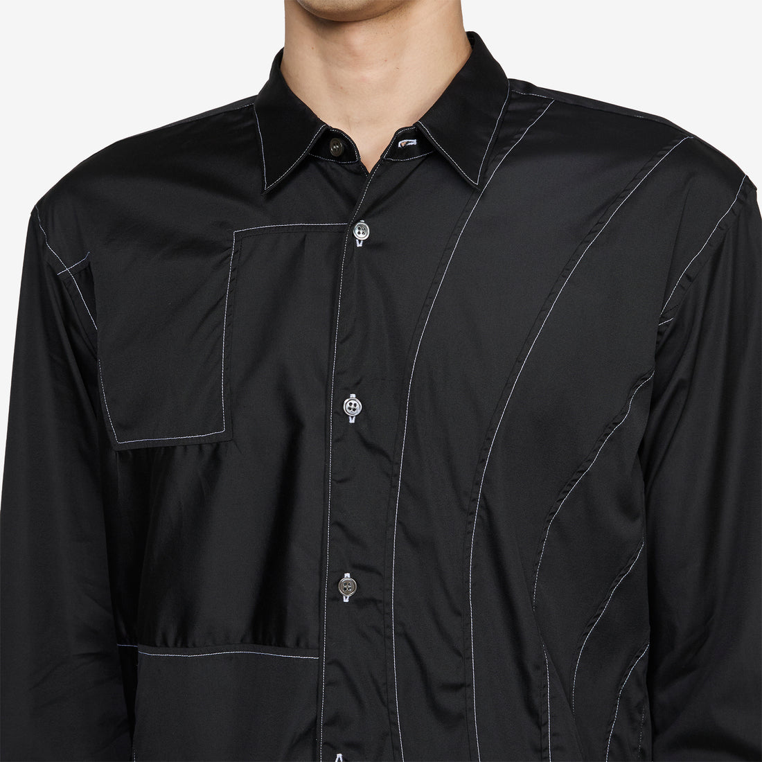 Geometric Shirt Black Shirts