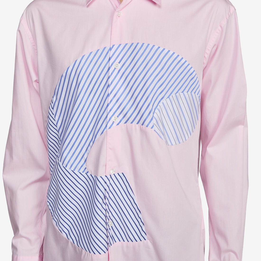 Curve Patchwork Shirt Pink | Mix Shirts