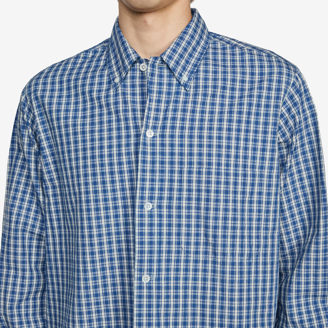 Open B. D. Dobby Plaid Shirt Navy Shirts