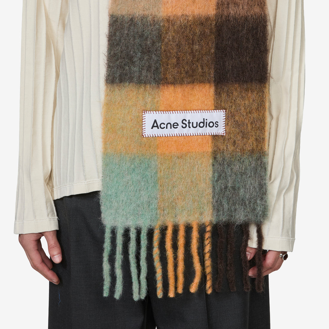 Vally Scarf Chestnut Brown | Yellow | Green Accessories