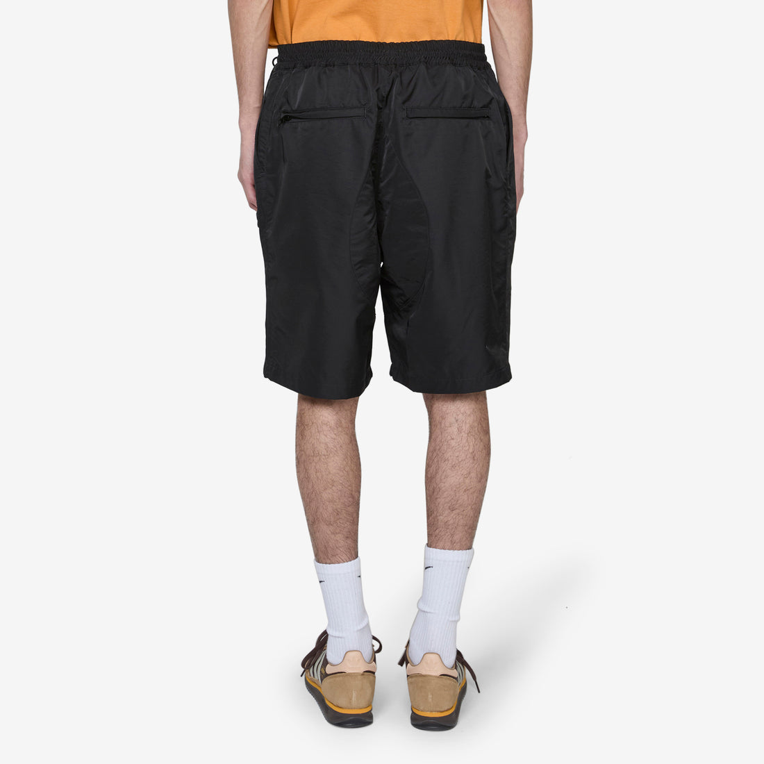 'Boke Flower 2.0' Technical Embroidered Short Black Shorts