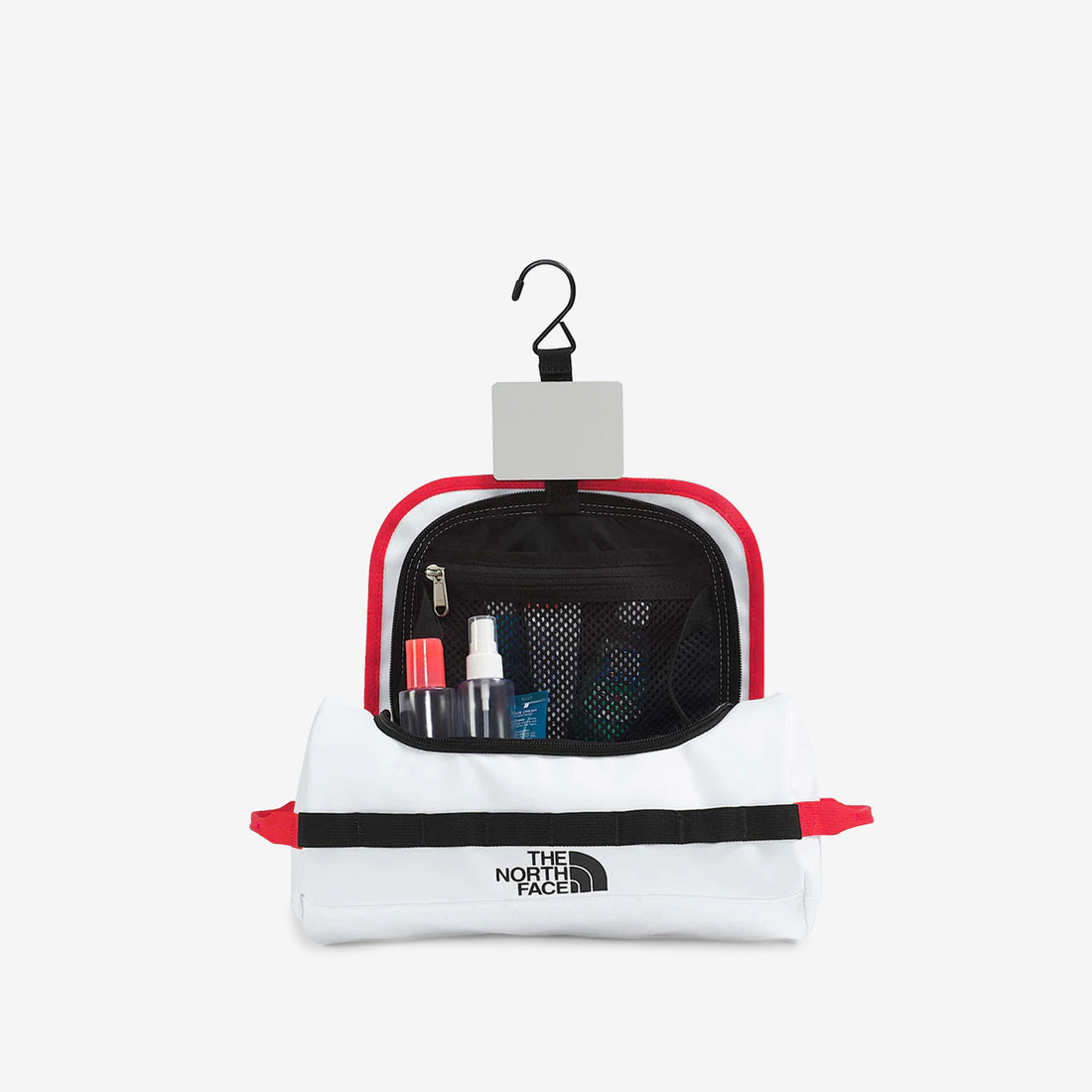 Base Camp Travel Canister Small TNF White | TNF Black | Elevation Red Bags