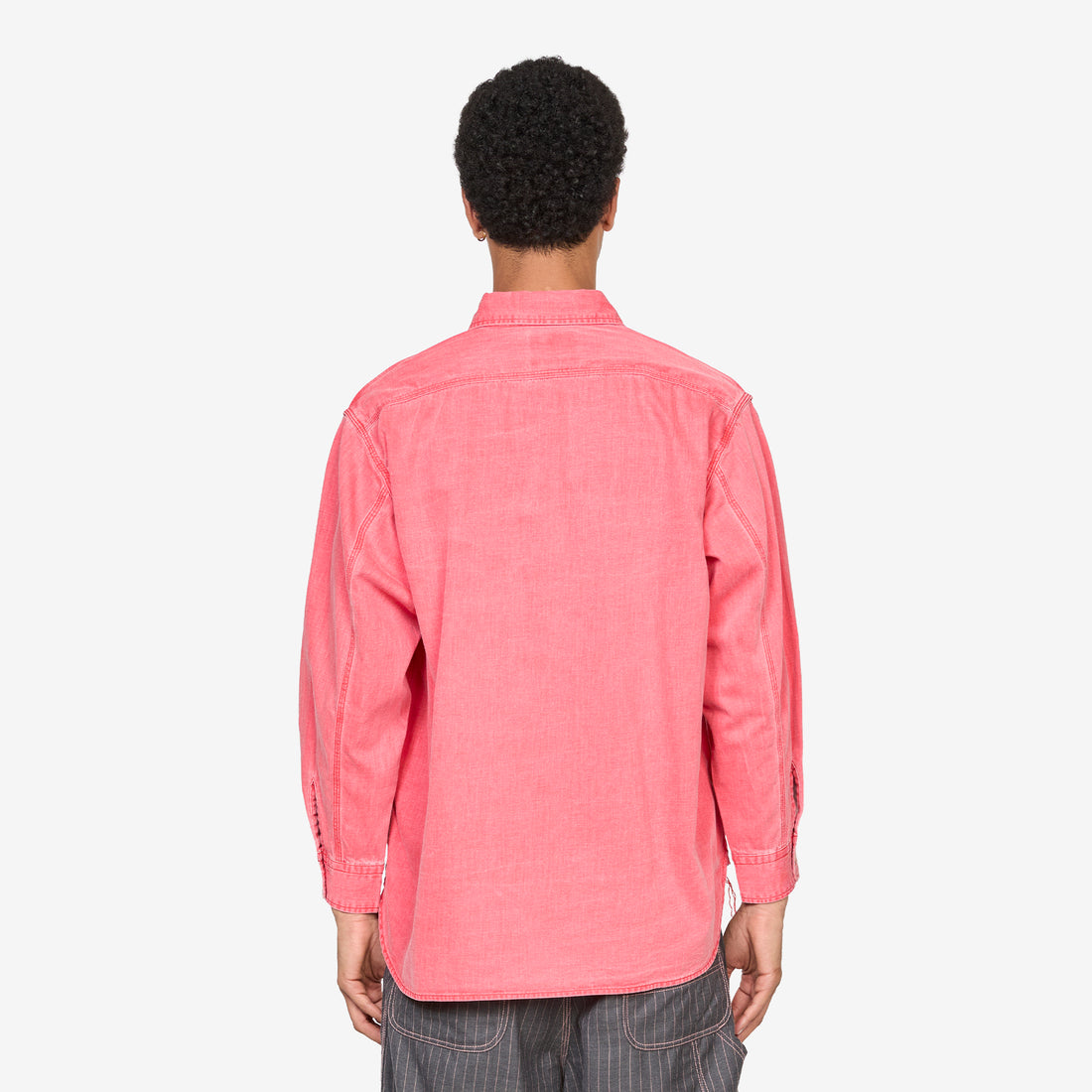 Work Light Denim Pigment Coating Red Jackets