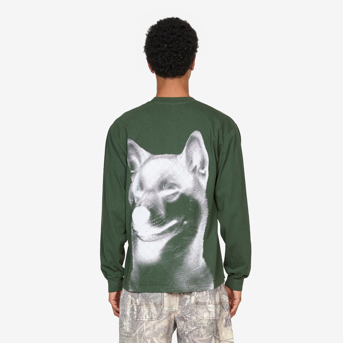 Shiba Longsleeve Shirt Green Tees