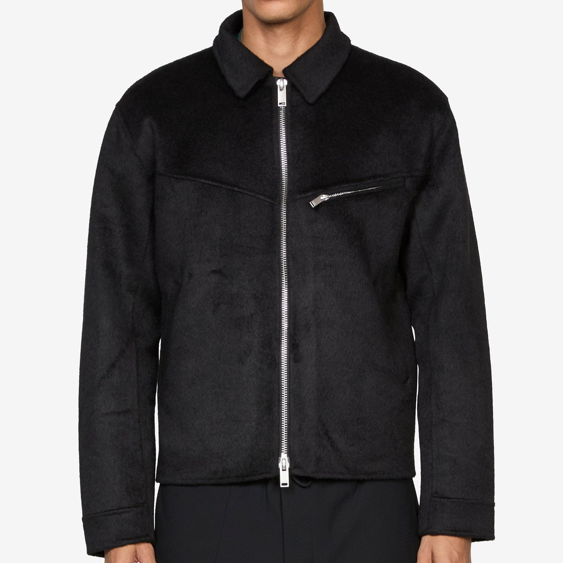 Diamond Boxy Jacket Black Jackets