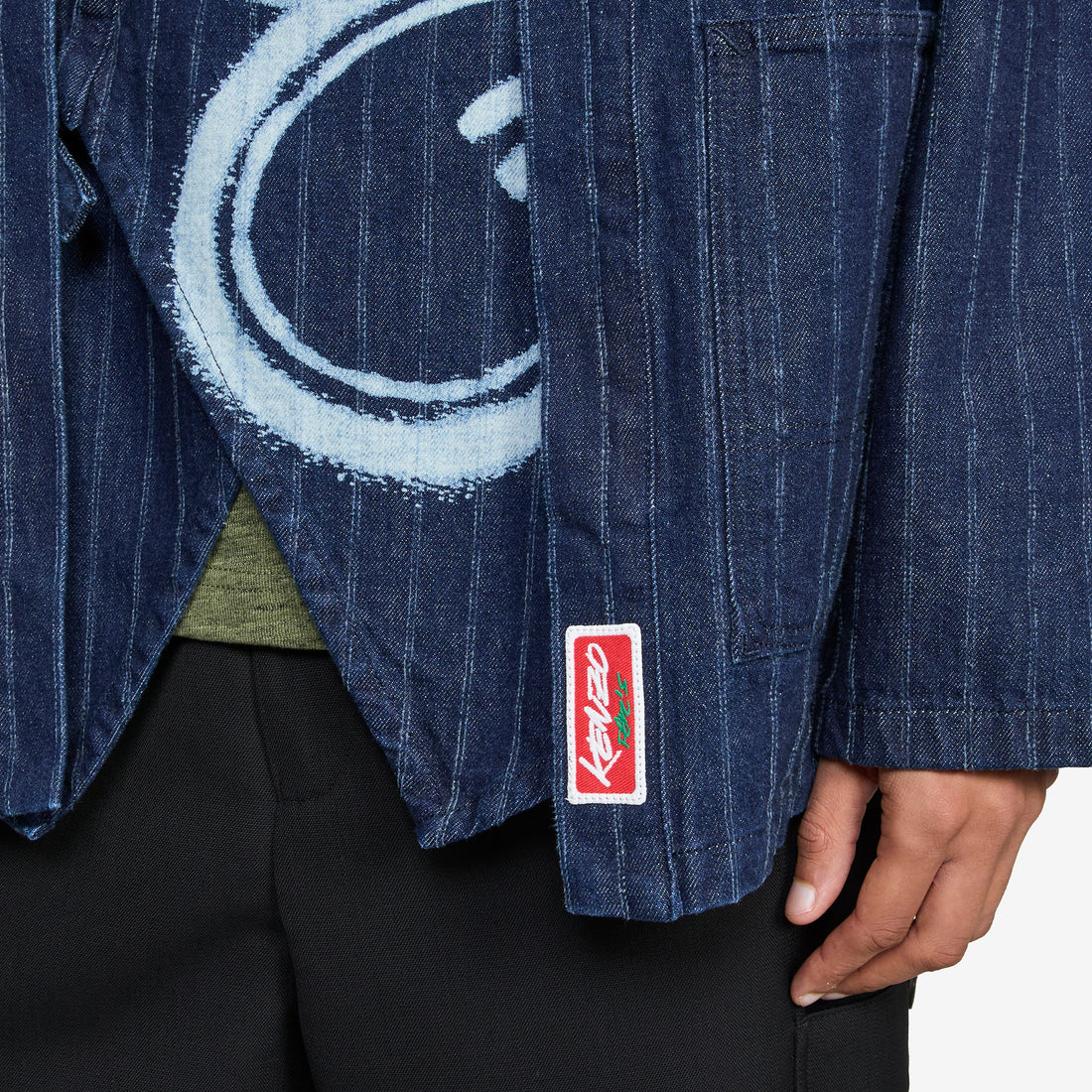 'Kenzo x Futura 2000' Kimono Jacket Rinse Blue Denim Jackets