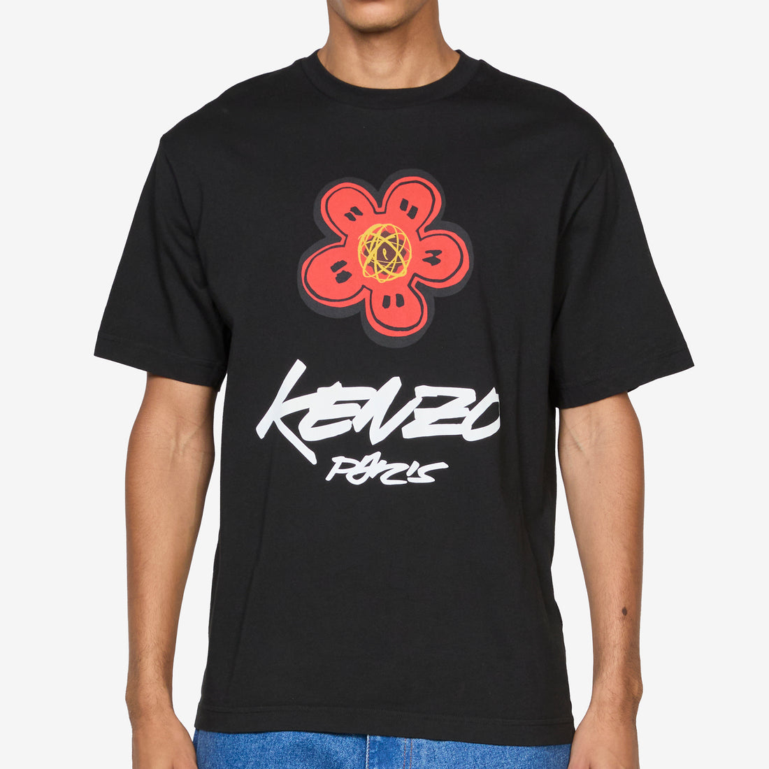 'Kenzo x Futura 2000' T-Shirt Black Tees