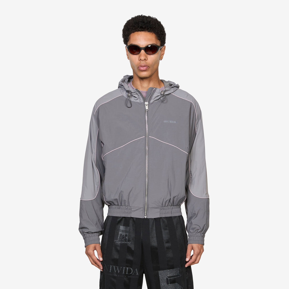 Detailed Track Jacket Dark Grey Jackets