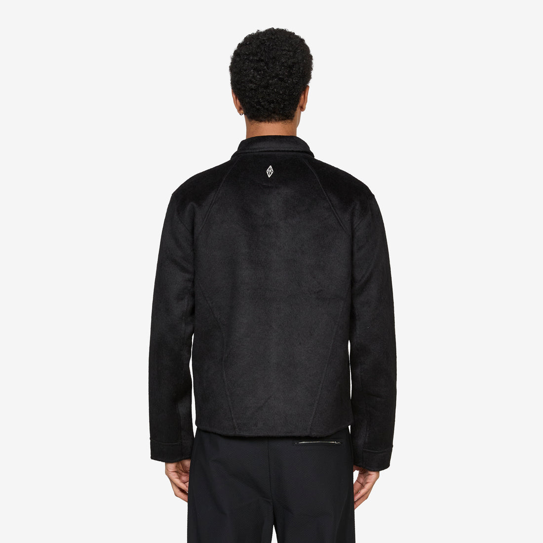 Diamond Boxy Jacket Black Jackets