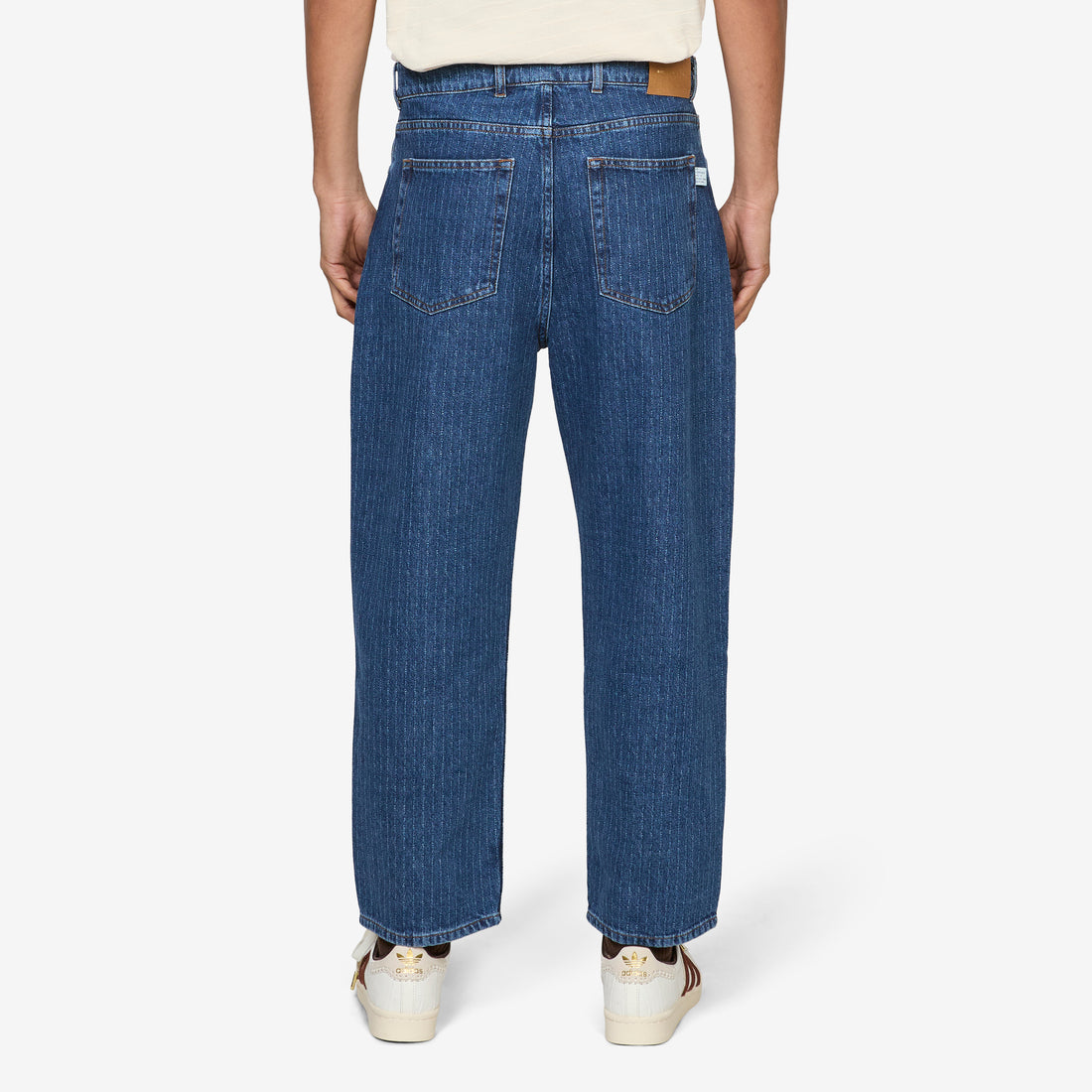 Terek Jeans Ribbed Blue Denim Pants