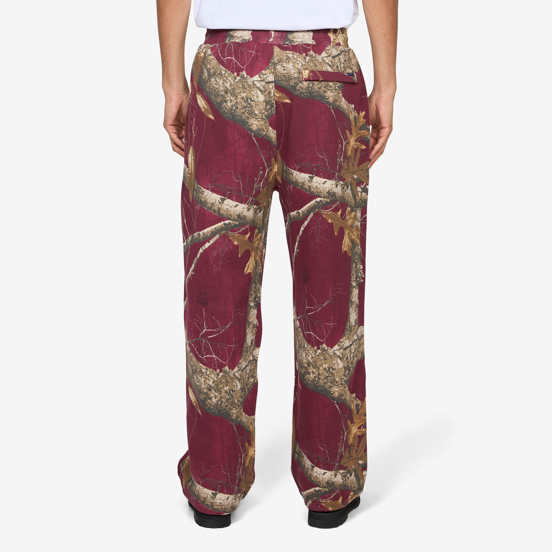 New York Arch Open Hem Sweatpant Merlot Pants