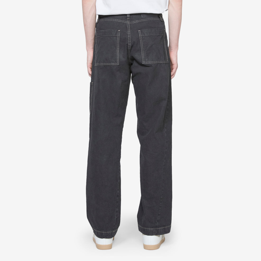 Wide Twist Work Jeans Black Pants