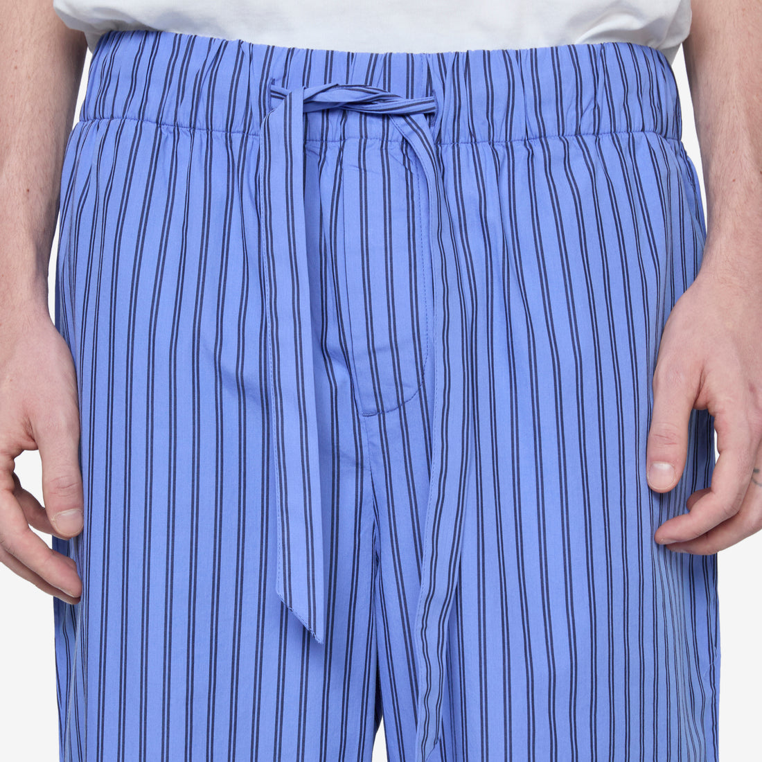 Cotton Poplin Pyjama Pant Boro Stripes Pants