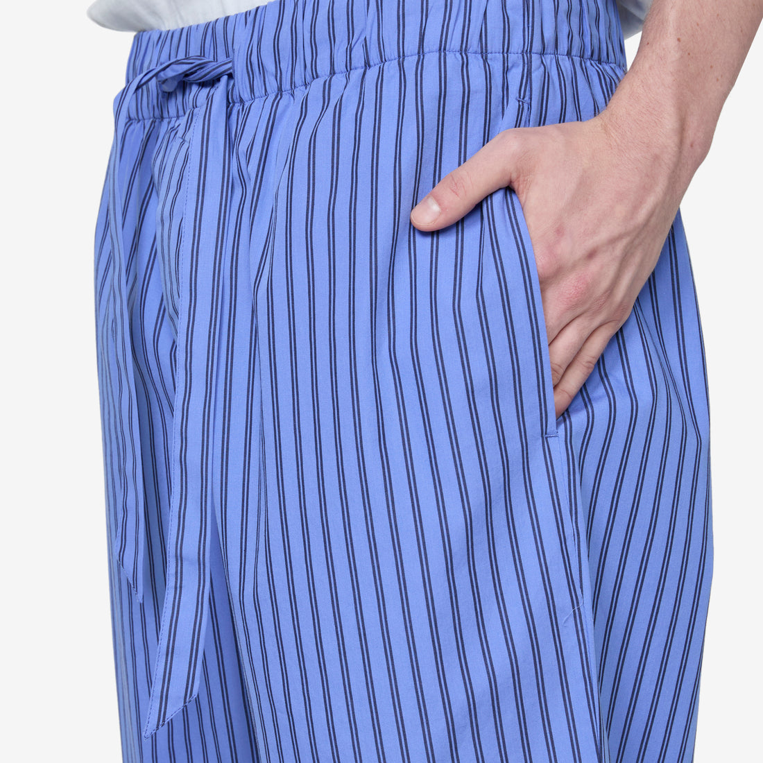 Cotton Poplin Pyjama Pant Boro Stripes Pants